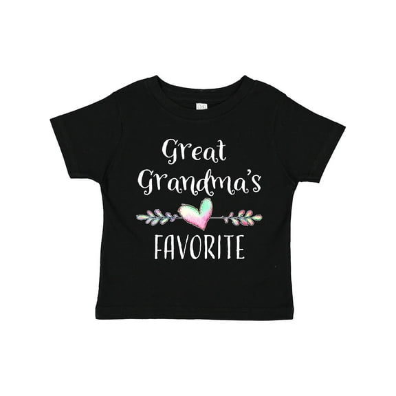 Inktastic Great Grandmas Favorite- Heart Great Grandchild Boys or Girls Toddler T-Shirt