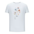 thumbnail image 4 of NuoCaiYun Fashionable Men'S Tops Casual Printed Short Sleeve Round Neck Summer Fall Blouses, 4 of 5