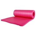 thumbnail image 2 of BalanceFrom 71 x 24 x 1 Inches Extra Thick Yoga Mat with Knee Pad, Pink, 2 of 4