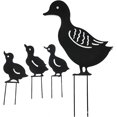 thumbnail image 1 of Pato, decoración de jardín hueca, decoración de jardín en forma de pato, patos de metal, estacas de jardín decorativas, adecuadas para césped, jardines, patios y otros lugares. ZefeiWu 8390611526528, 1 of 1