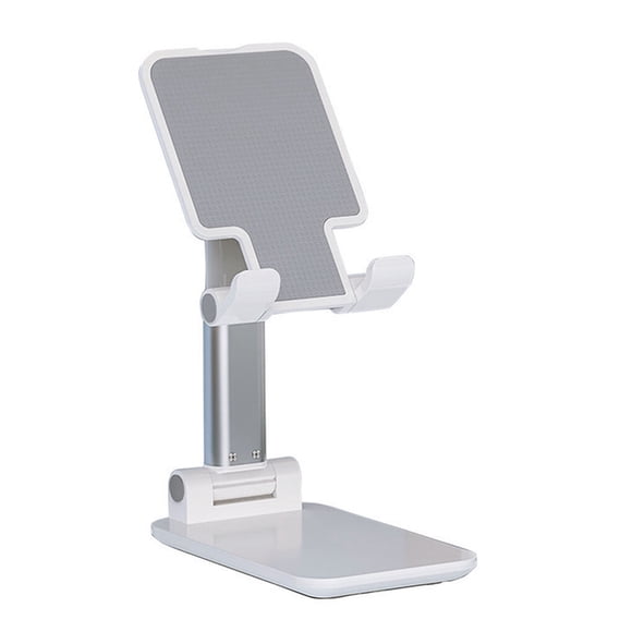 relayinert Foldable Telescopic Mobile Phone Holder Height Angle Adjustable Cell Phone Non-slip Stand, White