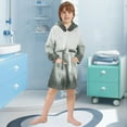 thumbnail image 5 of FORMRS Niños Bathrobe Unisex Hooded Robe Soft Plush Pajamas Sleepwear, Size 10-12T, Foggy Forest, 5 of 7