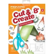 Fiskars® Kids Cutting Activity Book (Ages 8+) with Blue Big Kids Scissors (6 in.)
