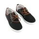 thumbnail image 3 of Zapatos planos de lona para hombre, suela de goma, modernos, informales, ajustados, de caña baja, para exteriores, color negro 42, 3 of 15