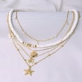 thumbnail image 3 of Becaristey Collier Ras du Cou à Couches Différentes Classique et Bohème Collier Coquillage Collier Conçu Figure 3, 3 of 6