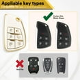 thumbnail image 5 of for Buick Key Fob Cover with Fashionable Zirconia Wristlet KeyChain, Enchanting Diamond Patterns Soft Case for Avenir Denali Sierra (6 Buttons), 5 of 7