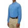thumbnail image 3 of Lands' End Mens Regular-Fit Blue Gingham Dress Shirt, 3 of 3