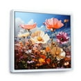 thumbnail image 2 of Designart "Meadow Wander with Wildflowers" Floral Framed Wall Art - Pink Wildflowers Entryway Framed Wall Art, 2 of 6