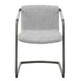 thumbnail image 2 of Indy Fabric Dining Side Chair, (Set of 2) Grey, 2 of 5