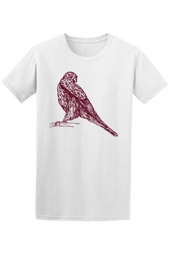 Realistic Hawk Sketch T-Shirt Men -Image by Shutterstock, Male 3X-Large
