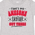 thumbnail image 4 of Inktastic That's My Awesome Brother out There with Soccer Balls Boys or Girls Baby T-Shirt, 4 of 5