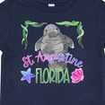 thumbnail image 4 of Inktastic St. Augustine Florida Cute Swimming Manatee Boys or Girls Baby T-Shirt, 4 of 5