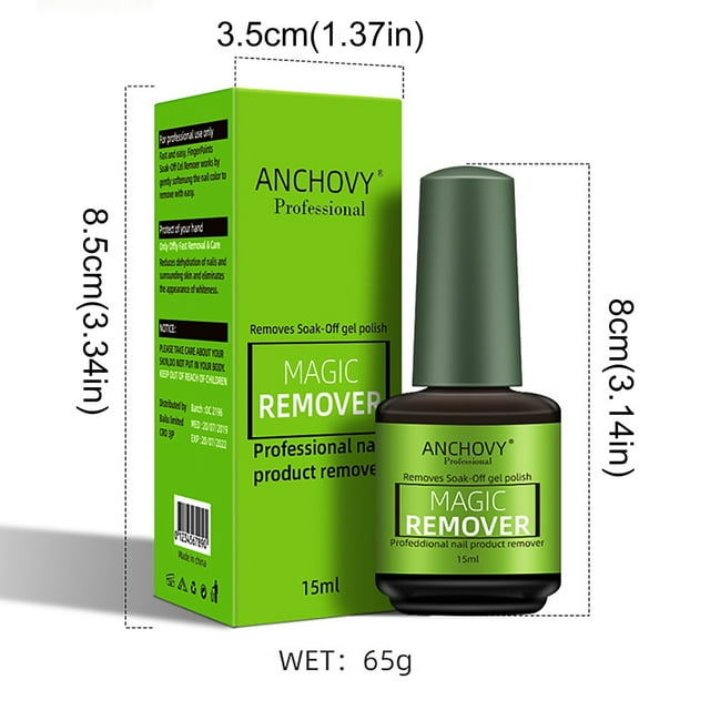 WIFKLSIIPG Nail Polish Removers, Removes Soak-Off Gel Polish in 3-5 Minutes Mildly 15ml