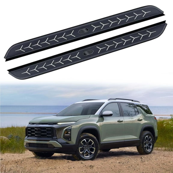 2Pcs Aluminum Running Boards Fit for Chery Chevrolet Equinox 2025 2026 Fixed Nerf Bars Side Steps with Brackets (47)
