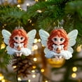 thumbnail image 6 of TanSiDing 1pcs Christmas Tree Ornaments Hanging Decorations, Acrylic Angel Design, Festive Home & Car Decoration, Holiday Gift for Family & Friends, 6 of 6