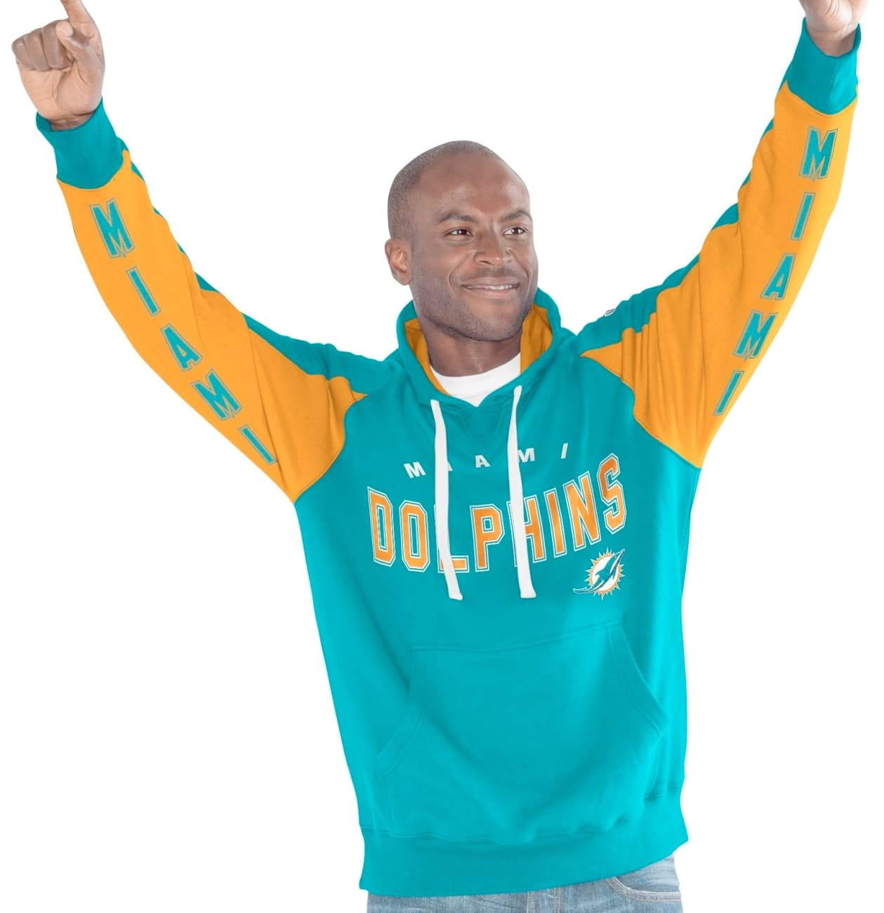 Miami Dolphins NFL Men's G-III "Hands High" Hooded Fleece Sweatshirt by G-III Sports