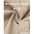 thumbnail image 5 of Women's Cargo Hiking Shorts for Camping Travel Outdoor Athletic with Zipper Pockets Quick Dry Water Resistant Summe khaki S, 5 of 7