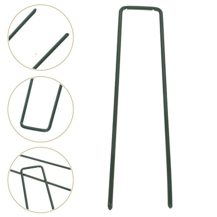 FESTFENDS 30Pcs U Shaped Metal Stakes for Tent and Canopy with Durable Design