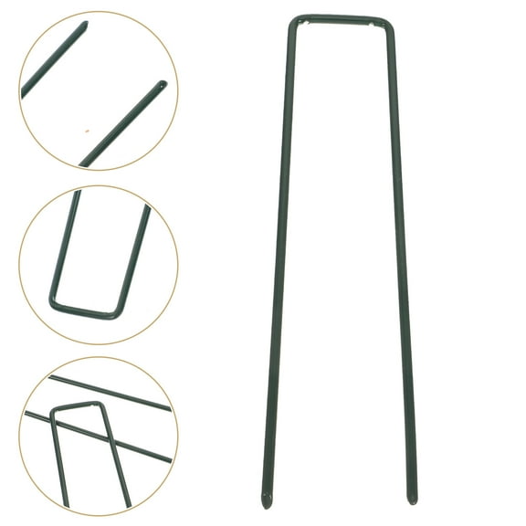 FESTFENDS 30Pcs U Shaped Metal Stakes for Tent and Canopy with Durable Design
