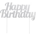 thumbnail image 1 of Cake Top HBD Slv Glt, 1 of 2
