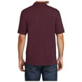 thumbnail image 2 of Yellow Rooster Men's Core Blend Jersey Knit Polo Athletic Maroon XL, 2 of 6