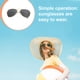 thumbnail image 5 of Qarigey Gafas de sol Novedad de alto rango Diferentes vibrantes Resistentes Ligeras Mano de obra fina Diseño único Gafas redondas Lentes Oro + Negro, 5 of 6