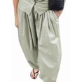 thumbnail image 3 of Women'S Casual Cotton Baggy Pants with Elastic Waist Relax Fit Lantern Trouser Green S, 3 of 10