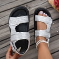 thumbnail image 2 of Ticikt Casual Summer Sandals Breathable Flat Beach Slide Shoes Comfortable Outdoor Walking Footwear, 2 of 8