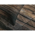 thumbnail image 4 of Ambesonne Chocolate Quilted Bedspread Set 3 Pcs, Rough Dark Timber, Queen Size, Brown Dark Brown, 4 of 5