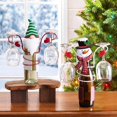 thumbnail image 3 of Portavasos para botellas de vino para fiestas, estante para vinos navideño para mostrador, barra de escritorio, C, 3 of 5