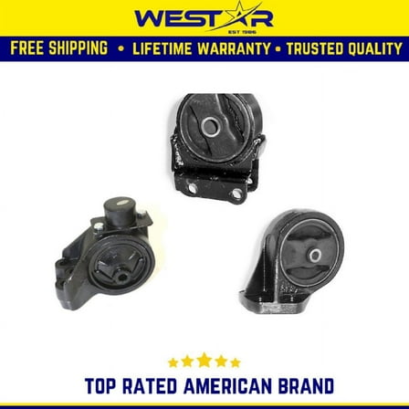 Engine Motor Mount 3PCS Set Compatible for 2001-2005 KIA Optima 2.4L-L4 Replaces 8770 8722 8783