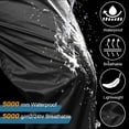 thumbnail image 4 of POENTAB Rain Pants for Men Waterproof Lightweight Windproof Rain Over Work Pant Hiking Fishing Outdoor Trousers with Zipper Pockets, 4 of 8