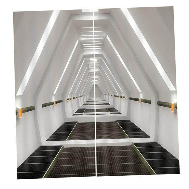 Cortina de de tela de 2 piezas, impermeable, colorida, elegante, 3D, impreso , cortina de de poliéster para para Estilo_17 Macarena Cortinas de impresión digital 3D