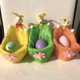 thumbnail image 5 of Juego de 3 unidades de cestas de conejo de Pascua, soporte de almacenamiento de huevos, bolsa de dulces reutilizable duradera para el hogar Dec,11 Feliz Sencillez, 5 of 5
