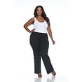 thumbnail image 2 of White Mark Women's Plus Size Solid Palazzo Pants, 2 of 5