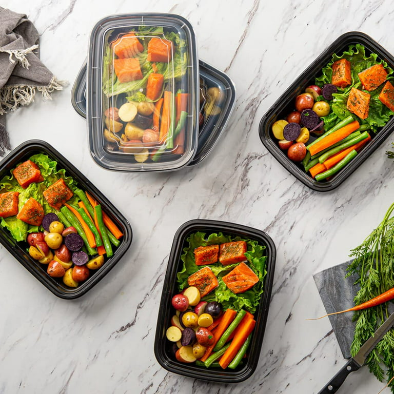 12 oz. Meal Prep Containers With Lids, 1 Compartment Lunch Containers,  Bento Boxes, Food Storage Containers