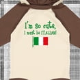 thumbnail image 4 of Inktastic So Cute Italian Boys or Girls Long Sleeve Baby Bodysuit, 4 of 5
