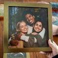 thumbnail image 3 of 28x39 Frame Gold Bronze Solid Wood Picture Frame Width 0.75 Inches | Interior Frame Depth 0.5, 3 of 8