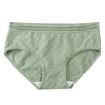 thumbnail image 1 of Bragas Bikini Elásticas Cintura Gibobby Algodón para Mujer Calzoncillos Transpirables Cómodos para Niñas Verde L, 1 of 3