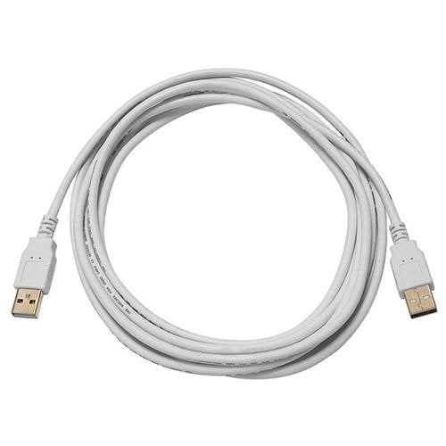 TruDx 15ft USB 2.0 A Male to A Male Cable White [PC]
