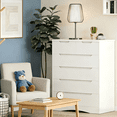 thumbnail image 6 of 6 Drawer Dresser for Bedroom Clearance, Lofka Tall White Vertical Chest of Drawers with Anti-Tipping & Dual-Size Drawers, Small Space Storage Solution, 6 of 14