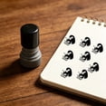 thumbnail image 5 of Outdor 5ml Cat Pattern Stamp Counts Round Self Inking Stamp Stamp For Journals Scrapbook Cards & Teacher Black Cats Decorative, 5 of 5