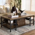 thumbnail image 2 of Baxton Studio Caribou Storage Coffee Table in Oak Brown and Black, 2 of 6