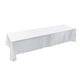 thumbnail image 3 of Mantel de poliéster de color sólido145x320cm Cubierta de tabla de una pieza de forma rectangularresistente a las arrugas y fácil de cuidar para fiestasbanquetesetc. Blanco Khall JY02179-03, 3 of 6