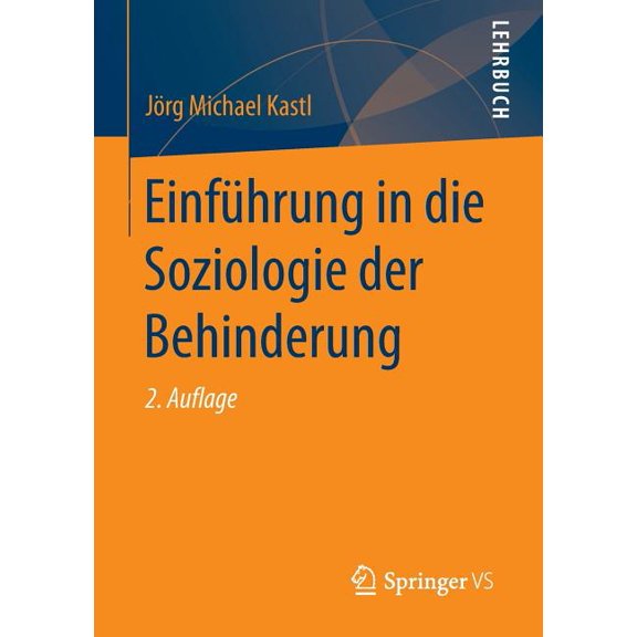 Einführung in Die Soziologie Der Behinderung, (Paperback)