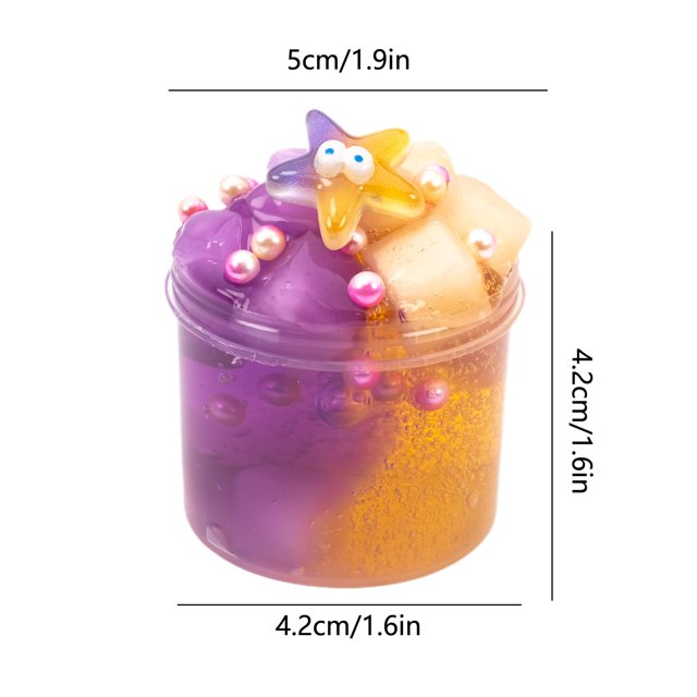 IROINID Squishy Toys,Slow Rising Stress Relief Squishies for Kids, Party Favors for Kids Mochi Squishy Toy,70ml Fruit Crystal Mud Colored Clays Toy DIY Noodles Mud Creatives Handmade Clays