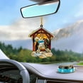 thumbnail image 5 of Nkmbld Christmas Ornaments Nativity Scene Suncatcher Stained Window Hanging Pendant Christmas Decorations for Tree Walls Windows Doors, 5 of 8