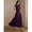 Bold Plum, variant on Bold Plum Womens Elegant High Neck Cap Sleeve A-Line Pleated Floor-Length