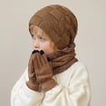 thumbnail image 2 of Edvintorg Kids Hats Winter Beanie Hat Warm Knit Thick Ski Cap and Scarf Gloves Set for Girls Boys 1-11 Years Children's Hats, 2 of 5