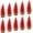 Red, variant on 10pcs 4inch Mini Christmas Tree Bottle Brush Trees Chrismas Village Trees Ornaments Mini Plastic Christmas Trees with Wooden Base for Christmas Decoration Miniature Chrismas Tree